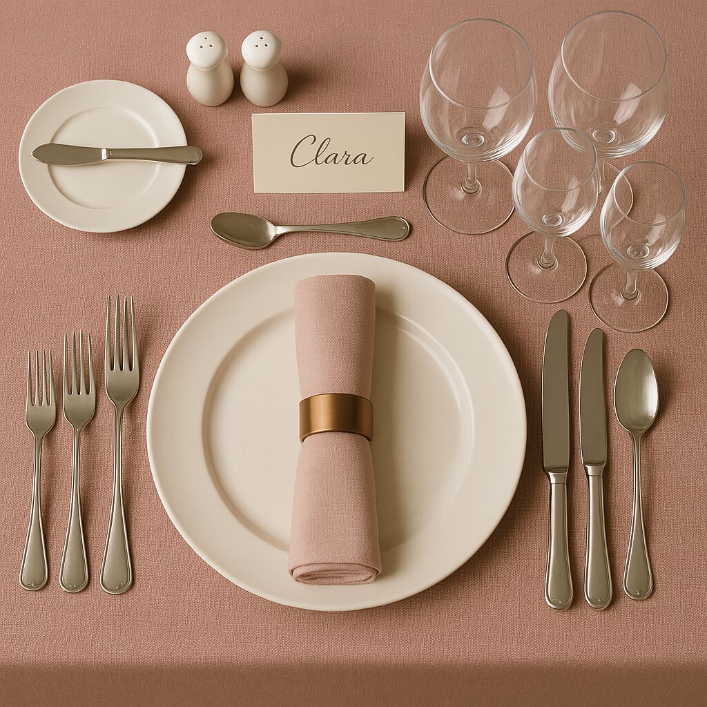 A formal table setting