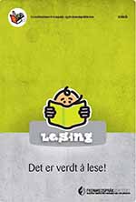 illustrasjon av en som leser en bok på grønn bakgrunn