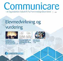 forside til tidsskrift med tittelen Communicare i blått