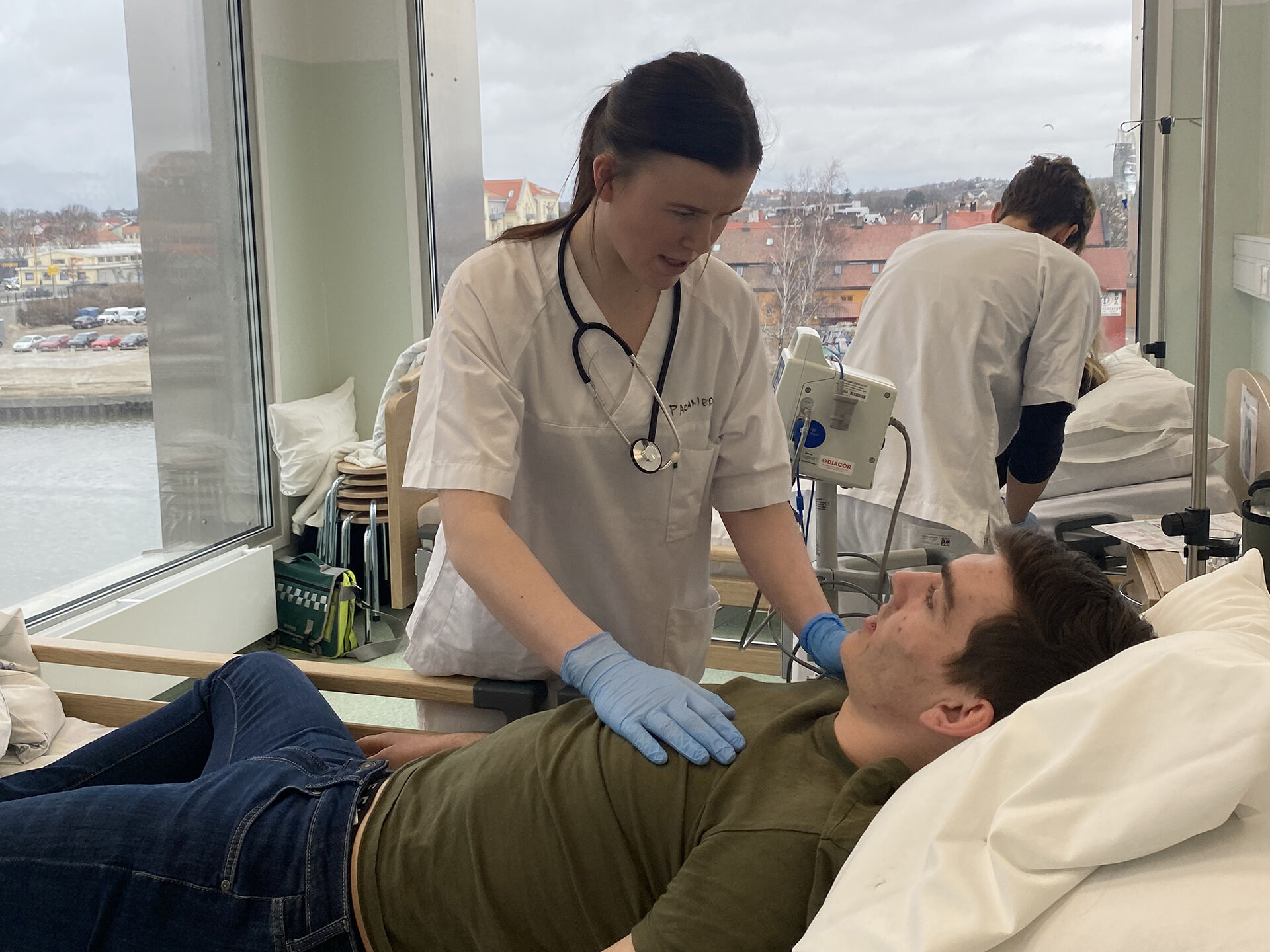 Bilde av studenten. arbeid på sykehusposten