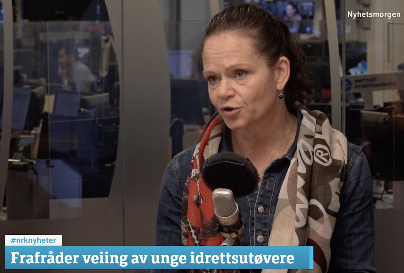 Bilde av forsker i NRKs morgensending