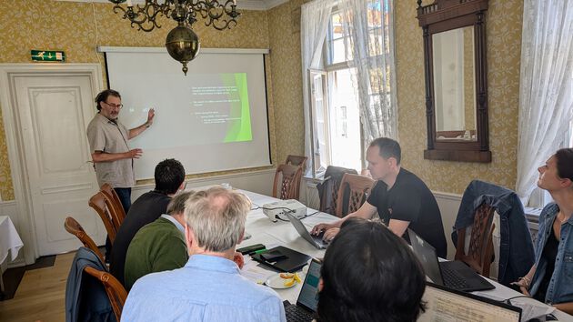 Photo of a presentation