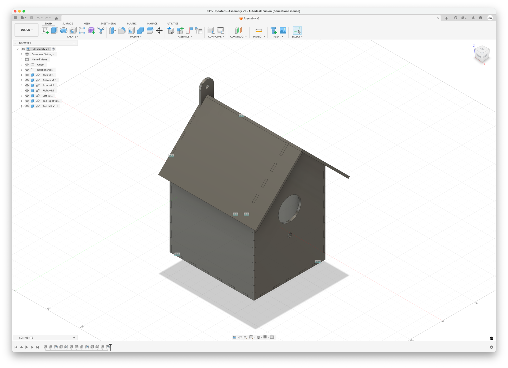 En 3D printer som skaper et objekter for oss. 