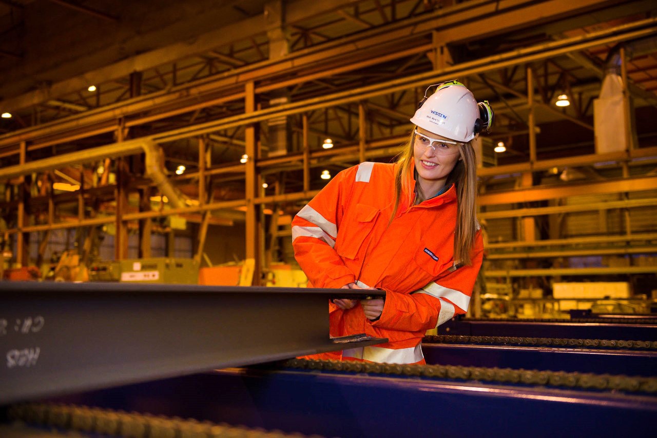 Marie Stensvoll i arbeid
