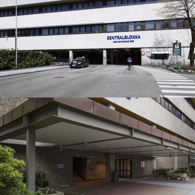 Inngangspartiet til Haukeland Sykehus, Sentralblokken