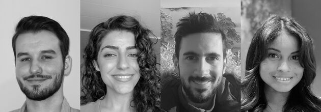 Stian Karlsen Rusvik, Ashti Mawloudi, Samuele Carlo Davies and Lorena Holmeide.