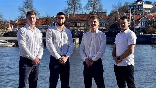 Vilius Gricius, Yad Abbas Aziz, Oscar Edvardsen og Ibrahim Al Haj