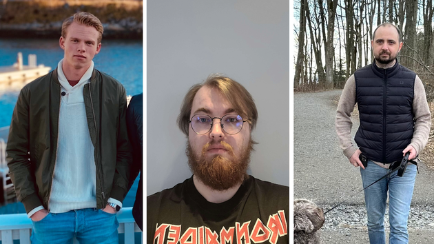 Victor Weierød Nymo, Herman Alexander Johnsen og Ulrik Fenre.