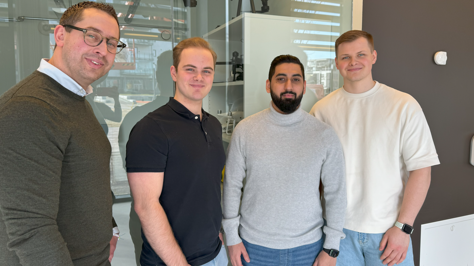 Mads Bjerke-Jørgensen, Robin André Strømnes, Mohammed Al-Ouda og Henrik Lund Karlsen