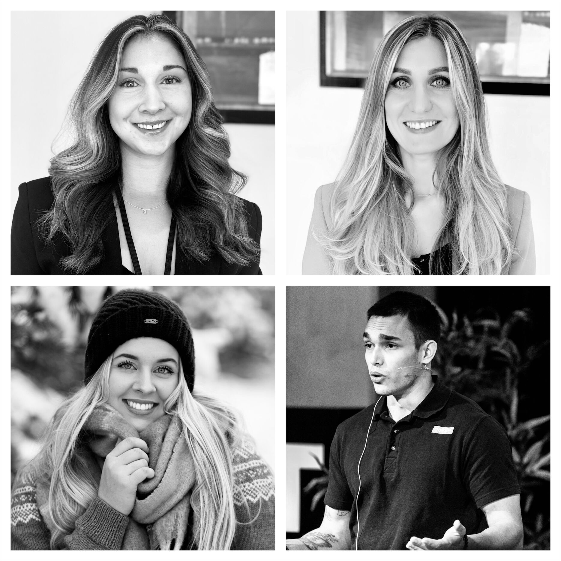 V24IPL04_Teambilde, øverst til venstre Bianca, øverst til høyre Kristina, nederst til høyre Matias og nederst til venstre Karoline.