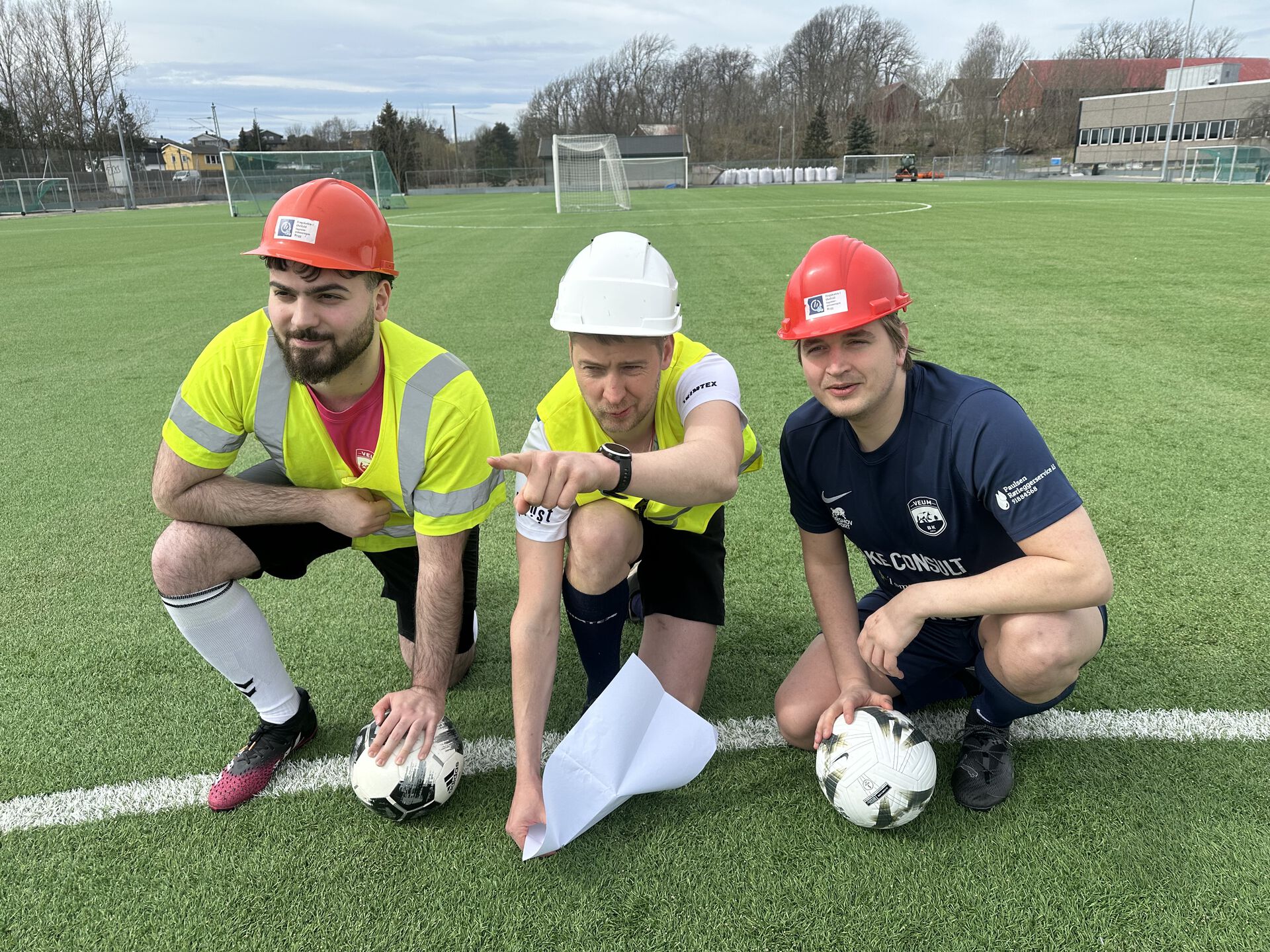 Fra venstre mot høyr: Diyar Sabir, Olav Lundanes, Jørund Fagerhaug