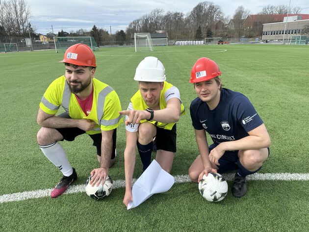 Fra venstre mot høyr: Diyar Sabir, Olav Lundanes, Jørund Fagerhaug