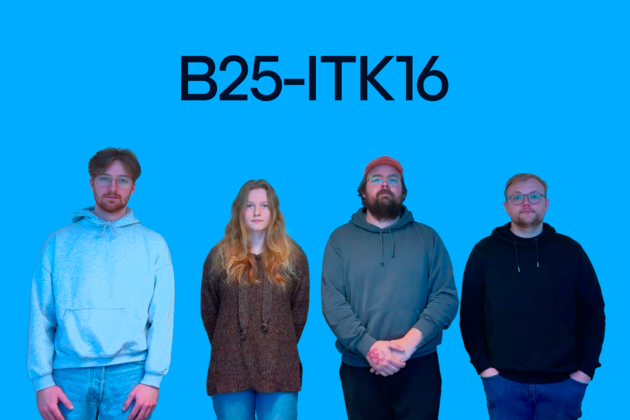 Fra venstre mot høyre  Jesper Øvreness Myhre Vilde Andrea Fjeld Pedersen Thor Andreas Holberg Murtnes-Hatlestad Erik Andre Jensen