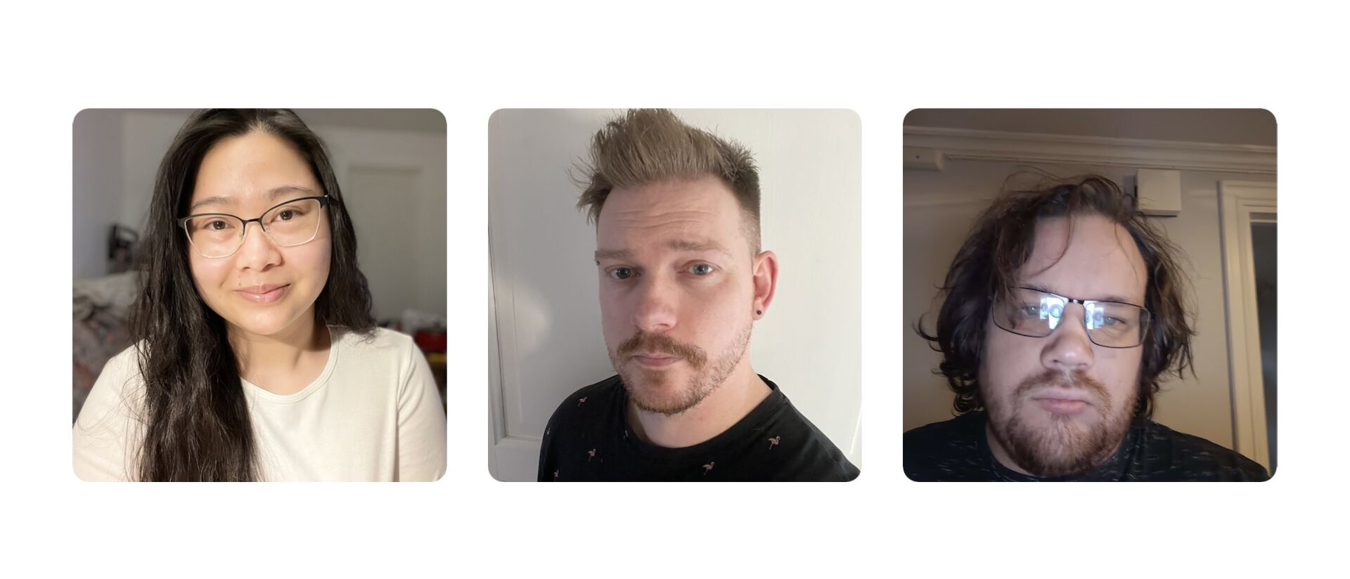 Fra venstre mot høyre: Chanipa Dencharoen, Daniel John Russell og Heljar Andreas Nilsen Korbi