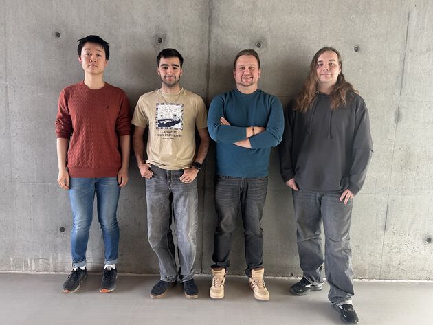 Fra venstre mot høyre: Philip Chen, Alvaro Iturriza Amunarriz, Marko Juhola, Mads Joakim Gohlke Søyland. Missing: Aleksa Stojkovic