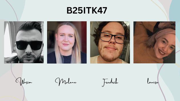 Fra venstre mot høyre: Mohamed Wasim Alasfahani, Malene Røstadli Johansen, Fredrik Stellander Knudsen, Louise Fosdahl