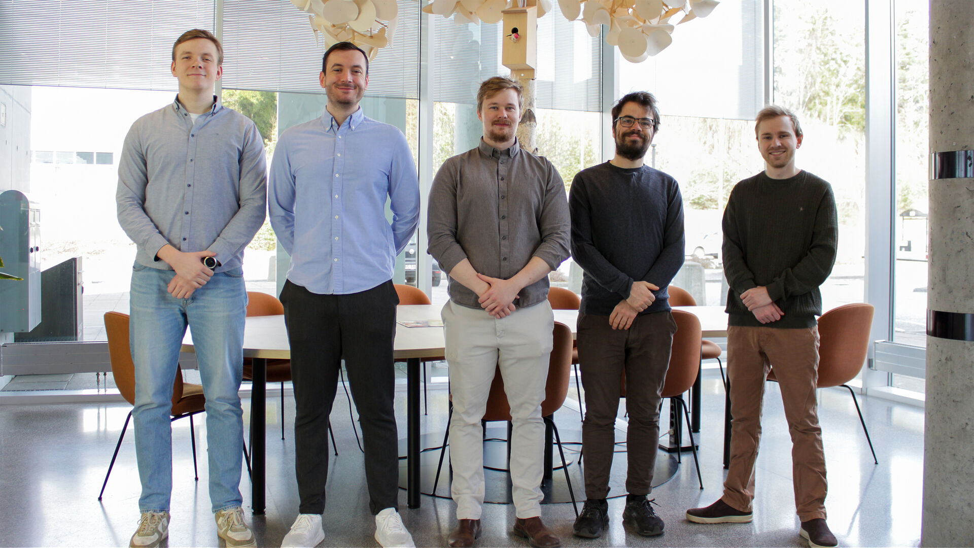 Eivind Hermanrud Bjørvik, Stavros Wolff, Vetle Gummesen Sahlberg, Kim Andre Thomasrud, Henrik Sebastian Smedstuen
