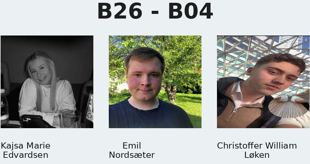 Kajsa Marie Edvardsen, Emil Nordsæter, Christoffer William Løken