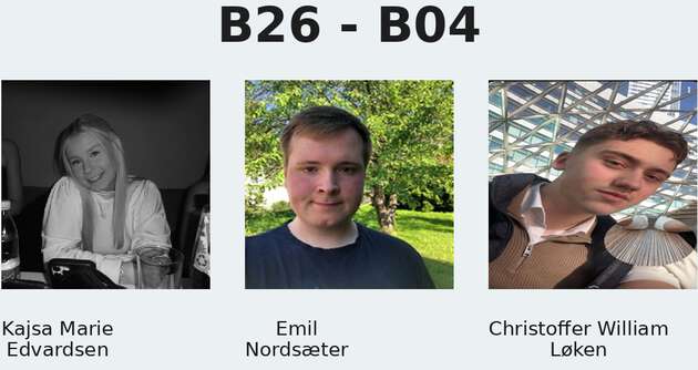 Kajsa Marie Edvardsen, Emil Nordsæter, Christoffer William Løken