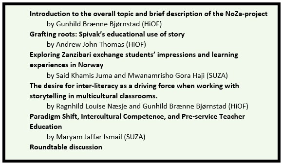 The pictures give an overview of the contents in the roundtable-discussion, described in this article.