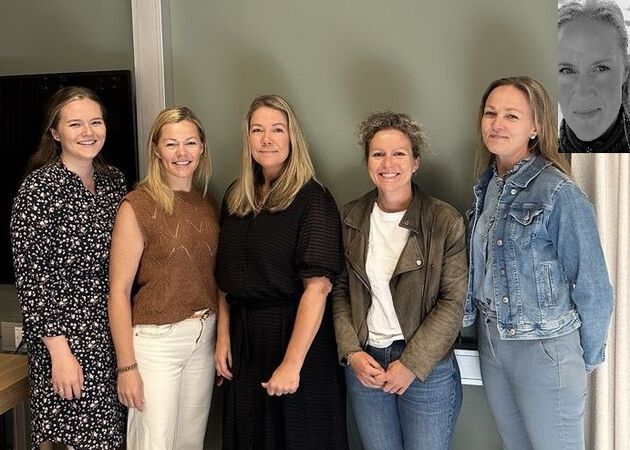 Bilde av: Marthe Bilet-Mossige, Cathrine Redi, Line Britt Ulriksen, Veslemøy Johansson, Marte Herrebrøden (Kristine Grinderud innfelt)