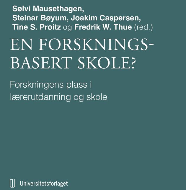 Bokens forside på Universitetsforlagets nettside