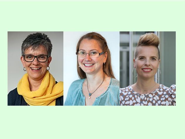 Profilbilder av hhv. Virginia Lockhart-Pedersen, Ragnhild Næsje og Kristine Høeg Karlsen