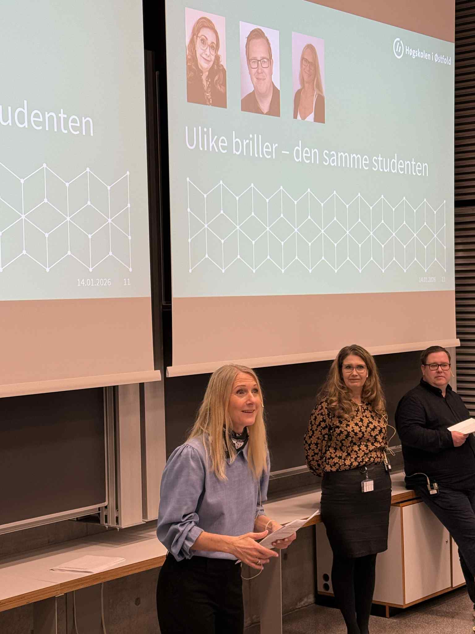 Lin, Anita og Karl-Arne holder sitt foredrag