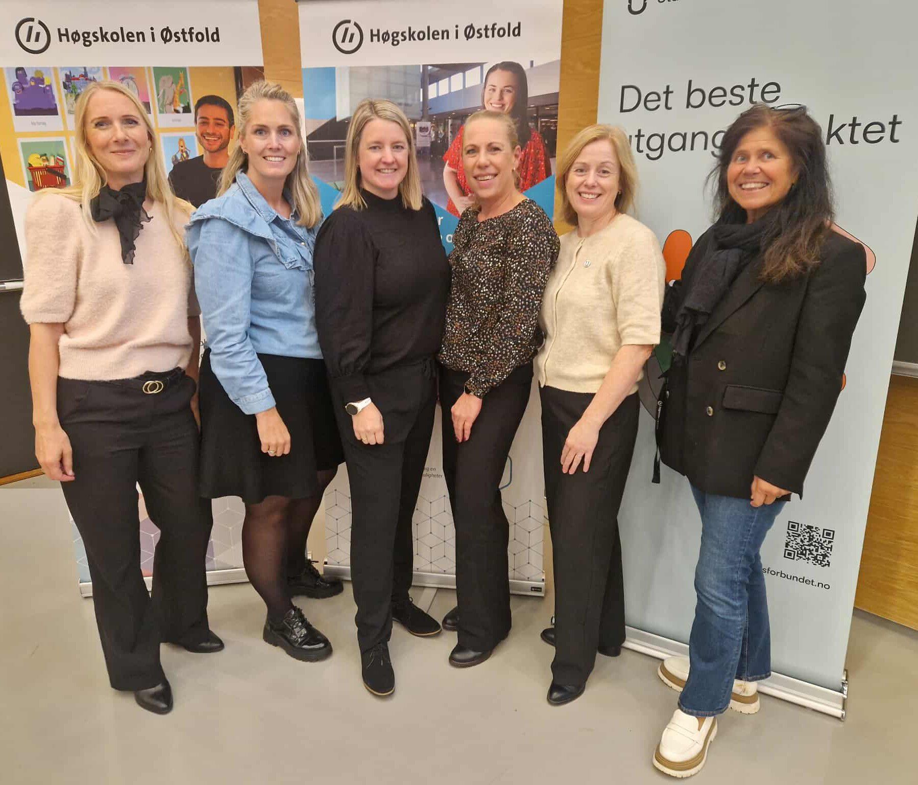 Prosjektgruppa, fra venstre Lin Ramberg, Veronica Knigge, Cecilie Olandersson, Wenche Pereira, Mari Bjerke og Kjersti Berggraf Jacobsen