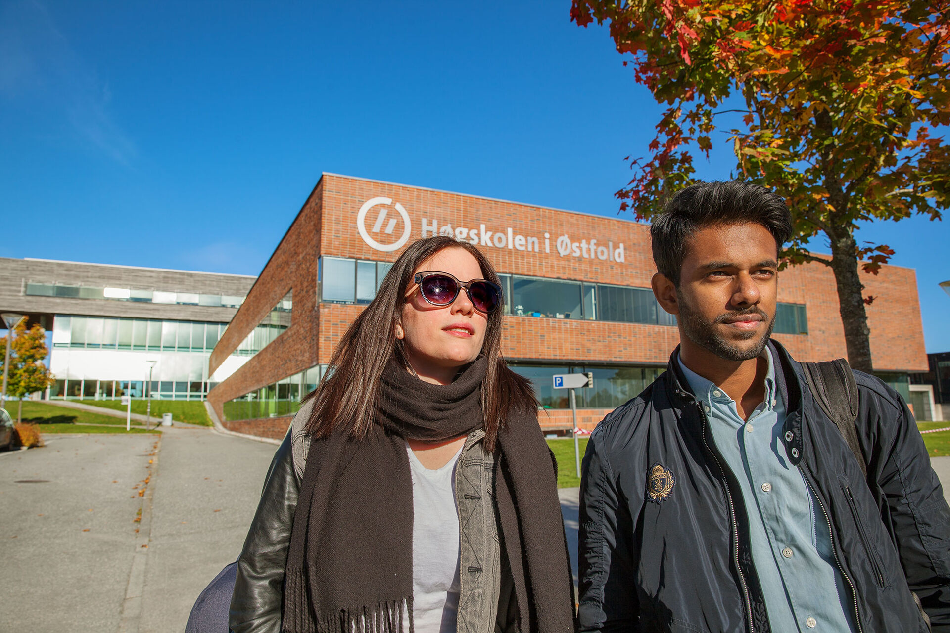 Høgskolen i Østfold: Studentene Liseth Hovelsen og Thanesh Tharmarajah. 