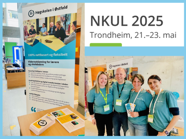Bilde av Ilka Nagel, Magnus Nohr, Sonja Nygaard-Joki og Cecilie Olandersson på stand på NKUL.