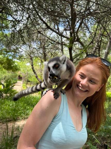 student lemur skog