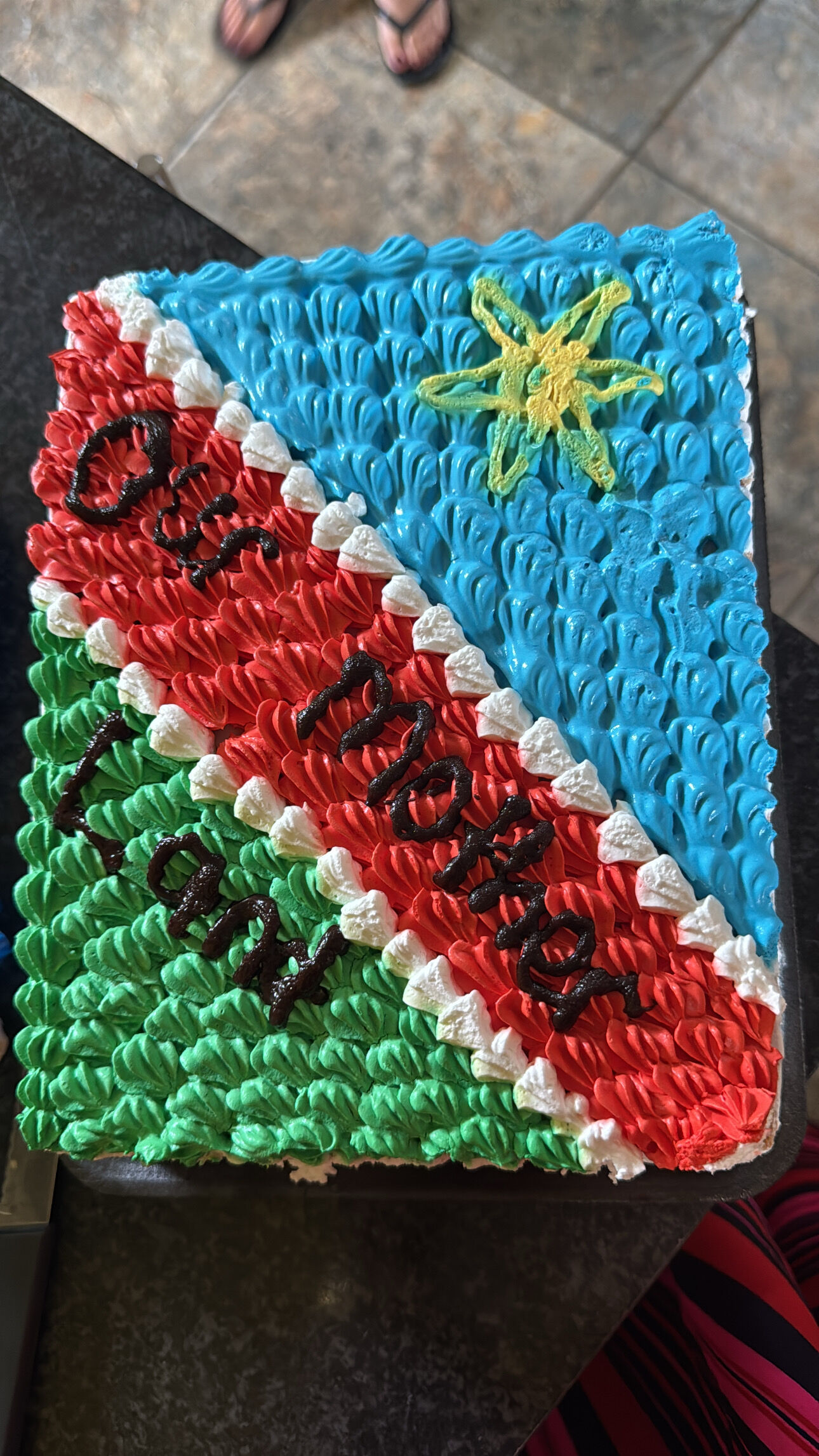 kake namibiske flagg