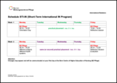 Timeplan