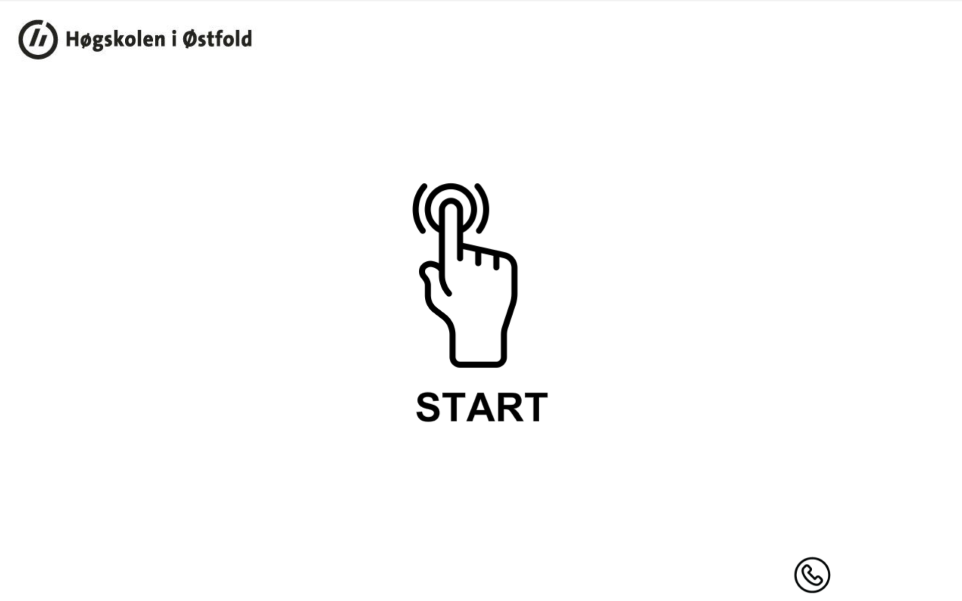 Startbilde på styrepanel