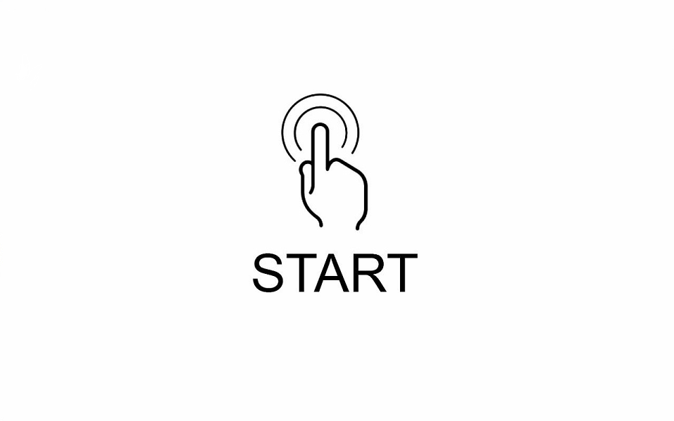 Startmeny på styrepanelet