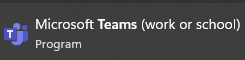 Microsoft Teams work or school